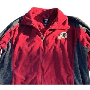 REDSKINS THROWBACK NFL Football Fleece Jacket XL Washington Commanders